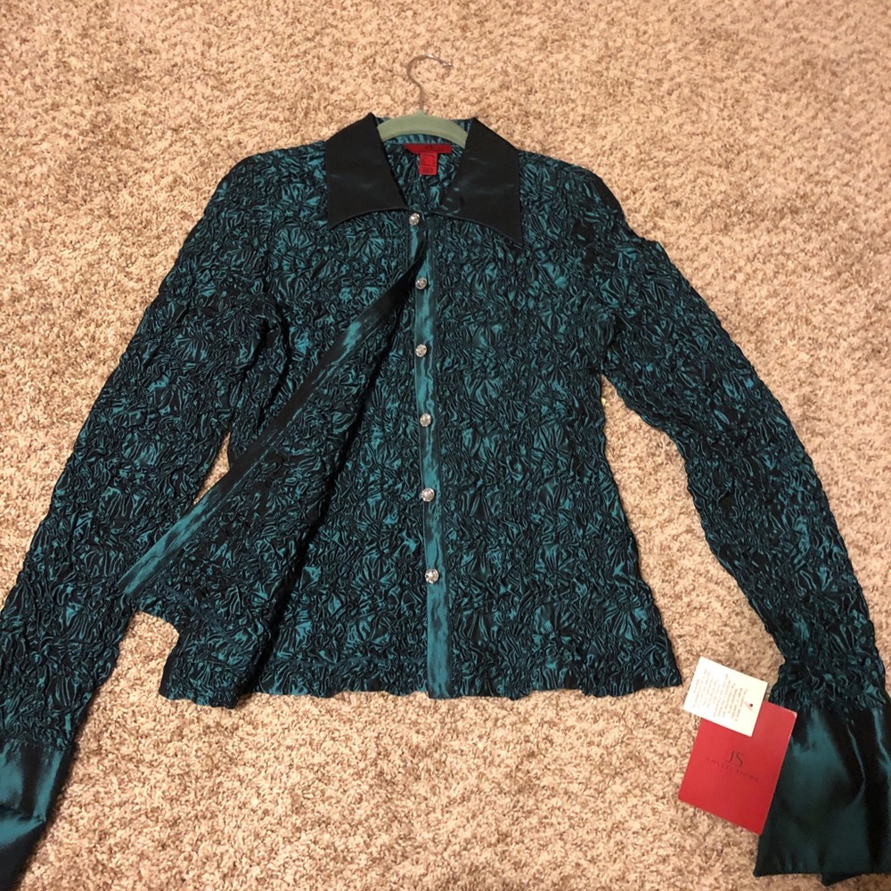 NWT dark teal shimmery maxi skirt & jacket size10